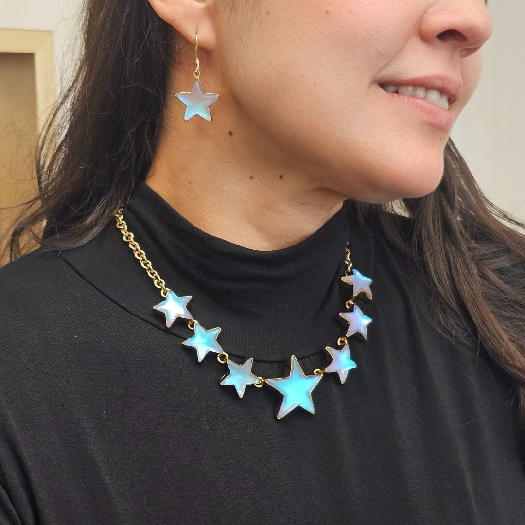 Alchemia Smaller Luminite Star Necklace | Charles Albert Jewelry