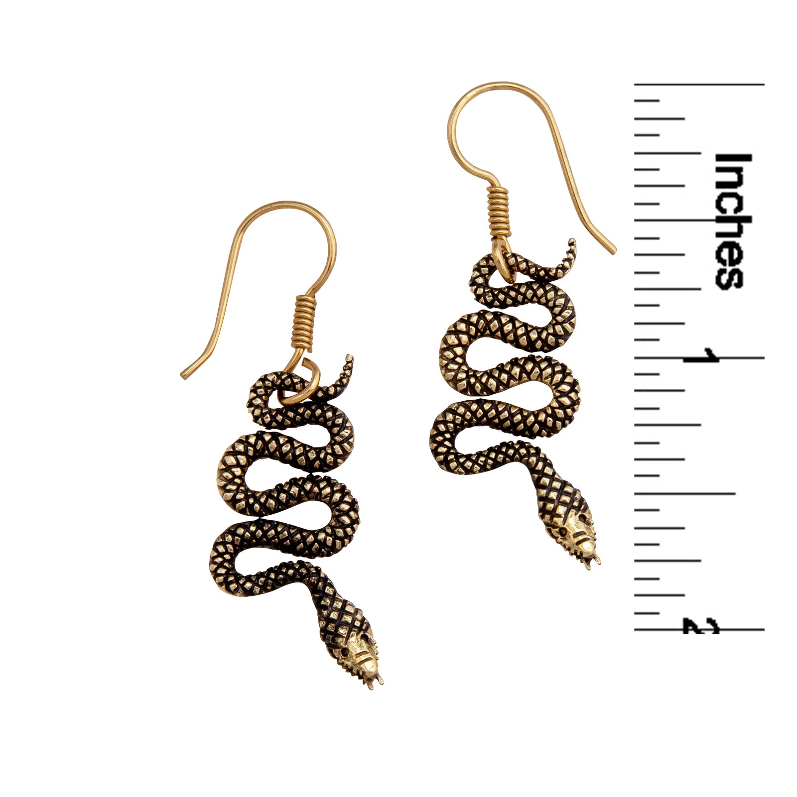 Alchemia Snake Drop Earrings | Charles Albert Jewelry