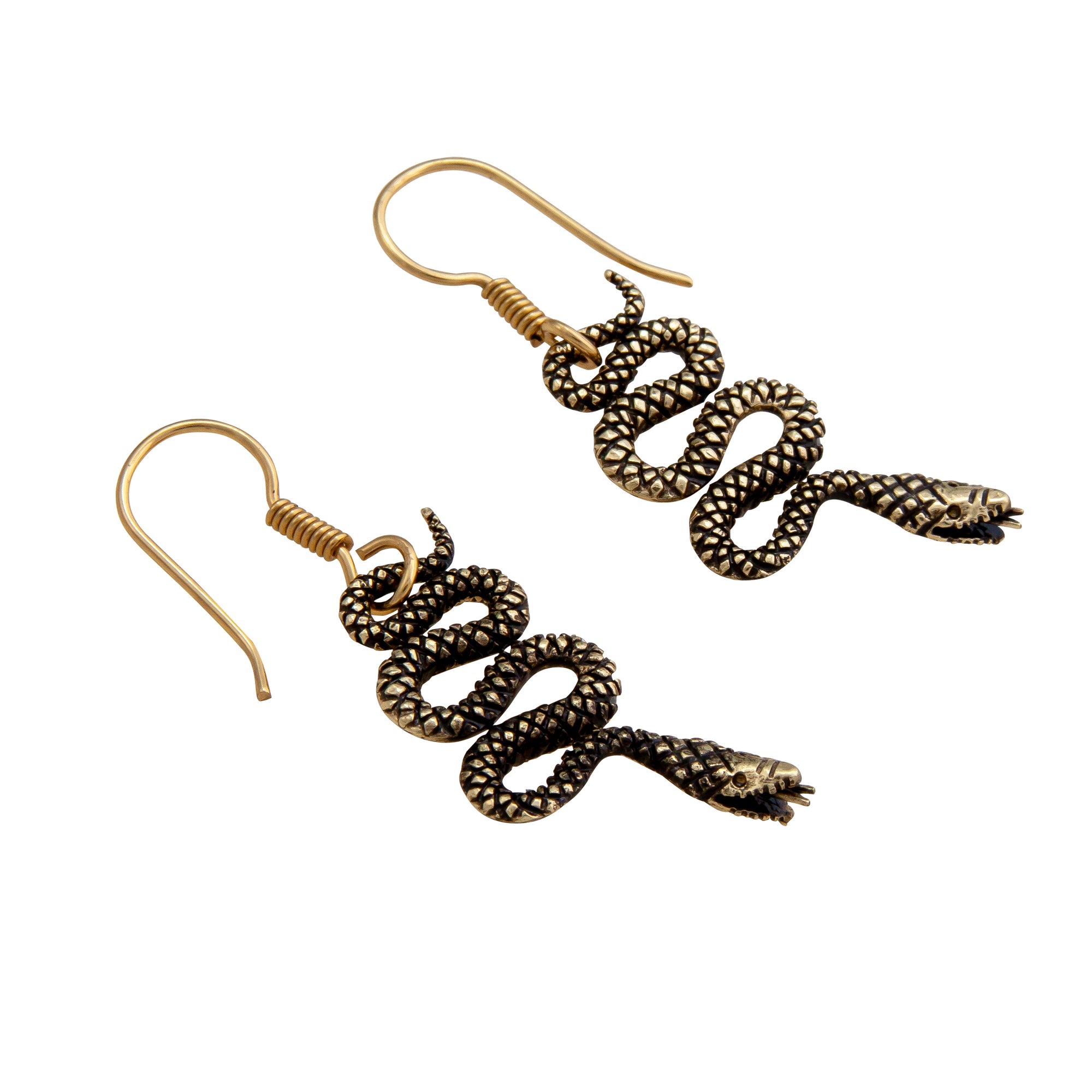 Alchemia Snake Drop Earrings | Charles Albert Jewelry