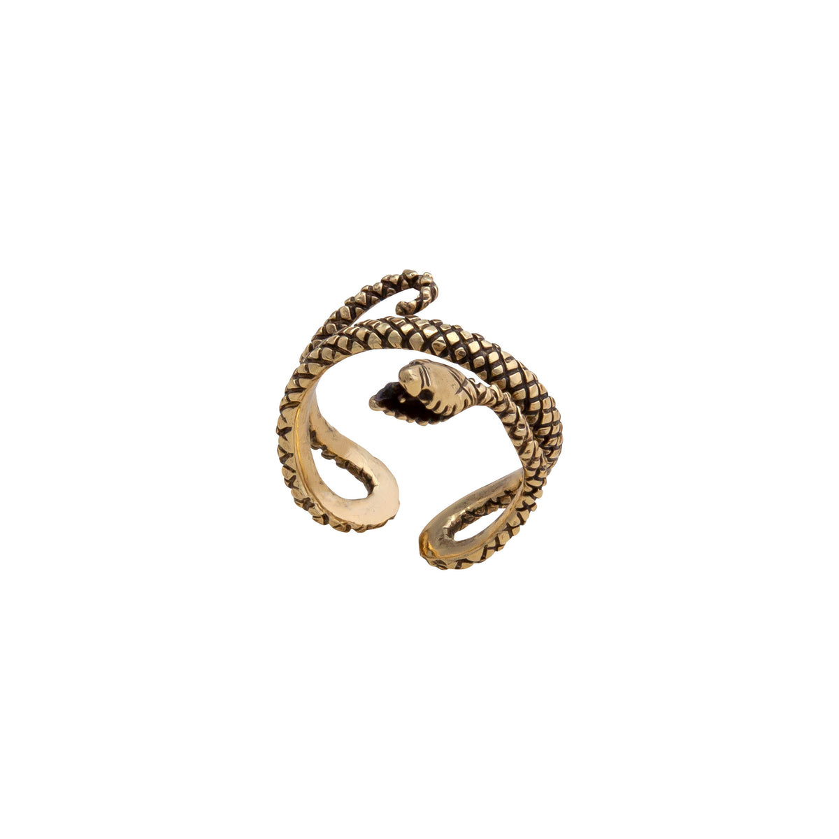 Alchemia Snake Oxidized Adjustable Ring | Charles Albert Jewelry