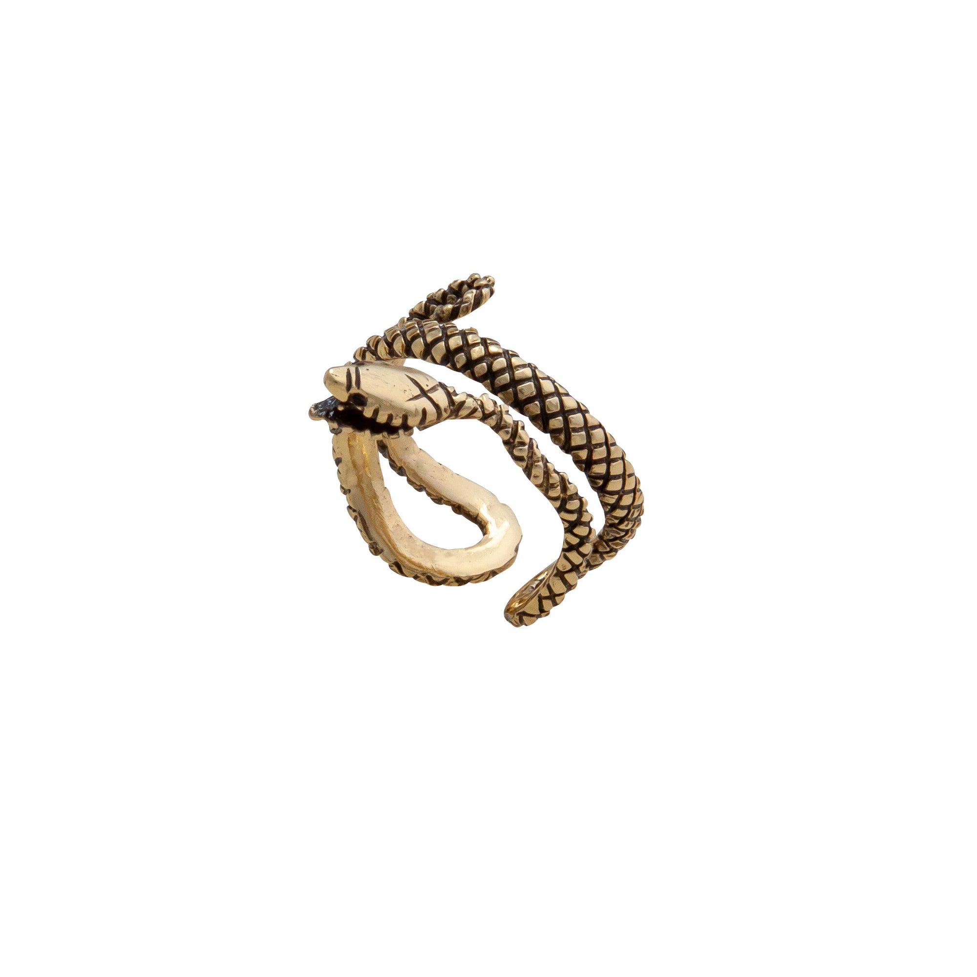 Alchemia Snake Oxidized Adjustable Ring | Charles Albert Jewelry