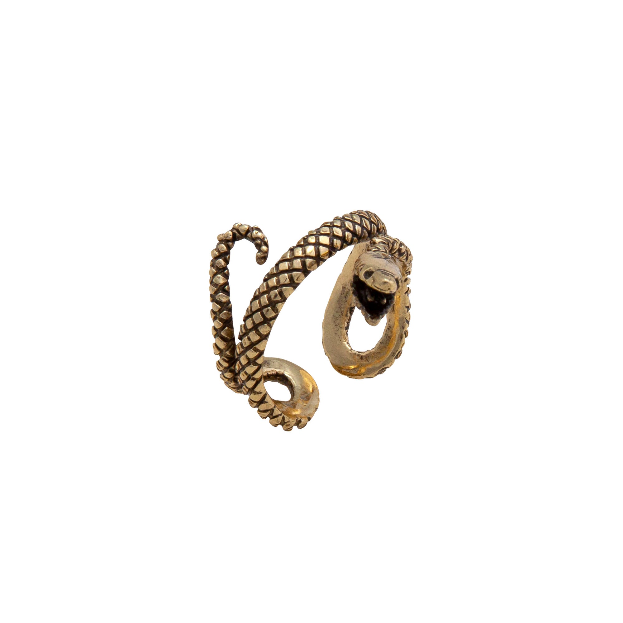 Alchemia Snake Oxidized Adjustable Ring | Charles Albert Jewelry