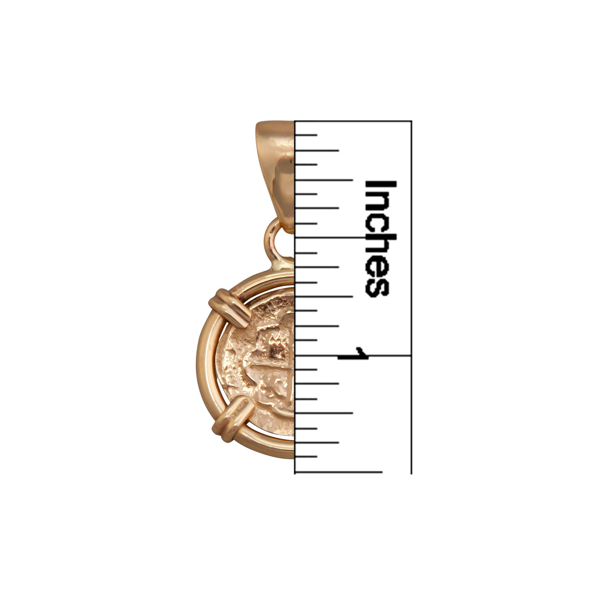 Alchemia Replica Spanish Coin Reversible Prong Pendant | Charles Albert Jewelry