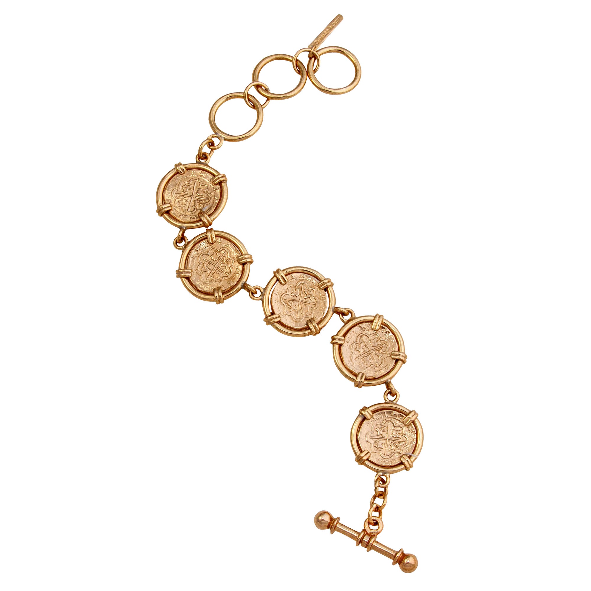 Alchemia Spanish Replica Coin Prong Bracelet | Charles Albert Jewelry