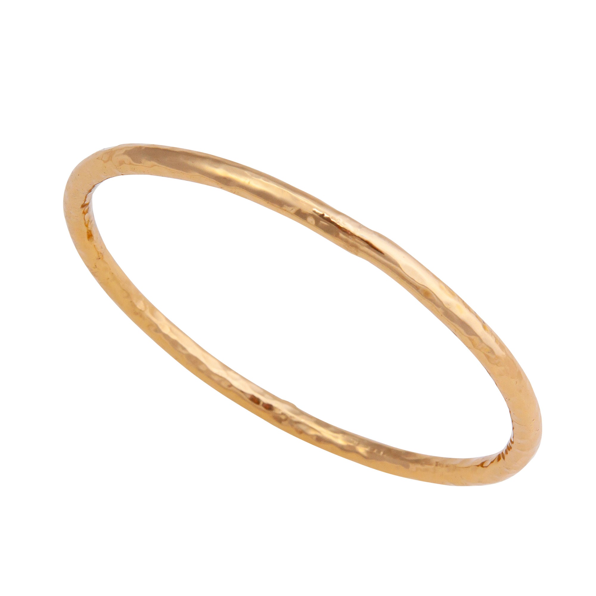 Alchemia Thin Hammered Bangle | Charles Albert Jewelry