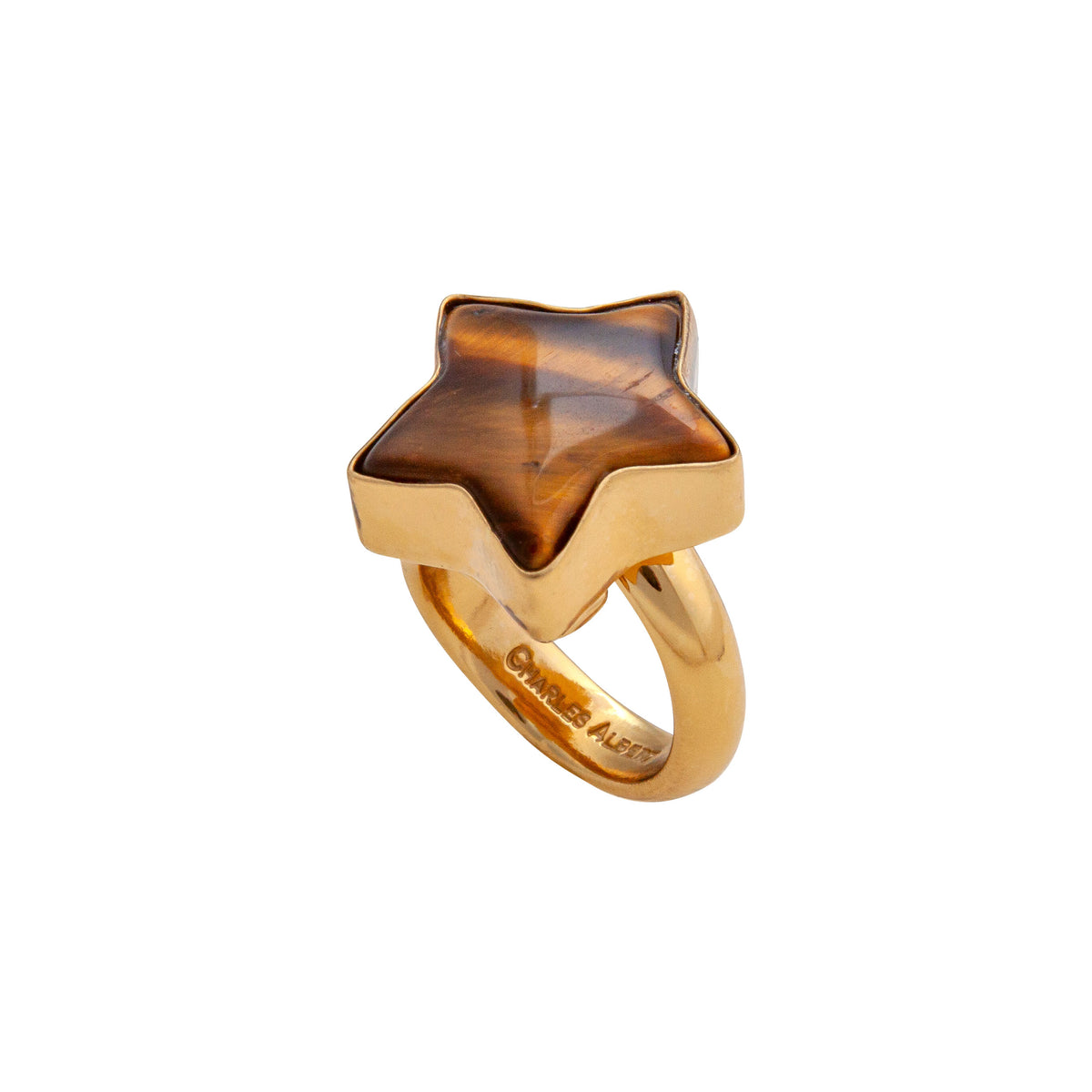 Alchemia Tiger Eye Star Adjustable Ring | Charles Albert Jewelry