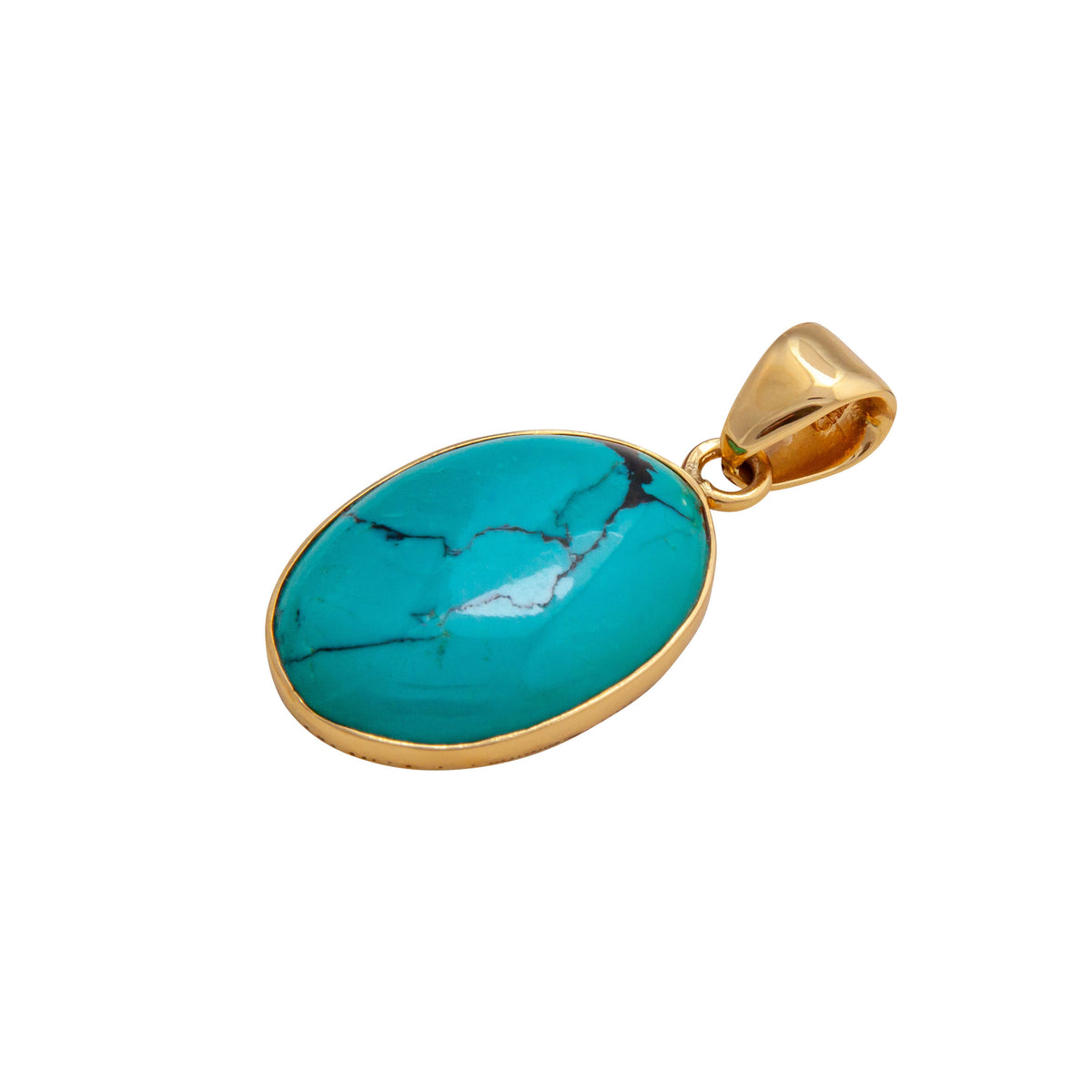 Alchemia Turquoise Oval Pendant | Charles Albert Jewelry