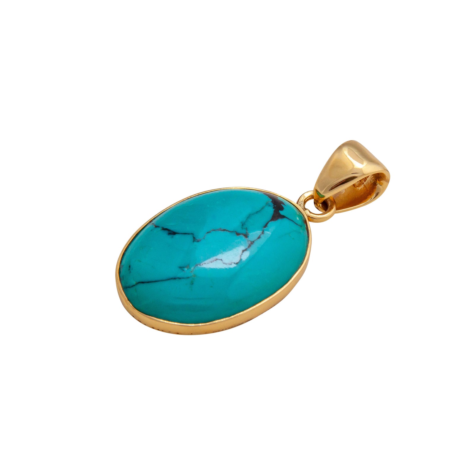 Alchemia Turquoise Oval Pendant | Charles Albert Jewelry