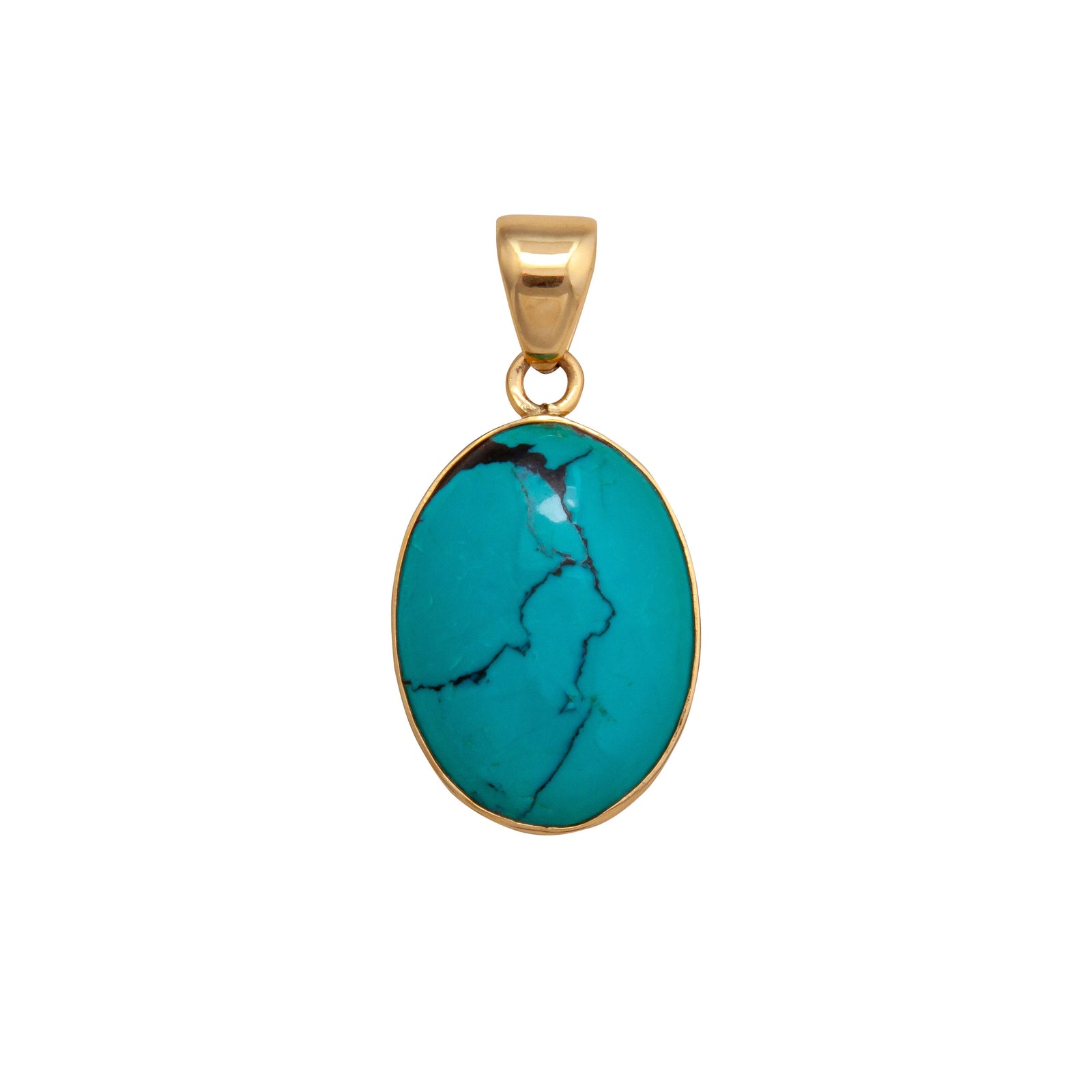 Alchemia Turquoise Oval Pendant | Charles Albert Jewelry