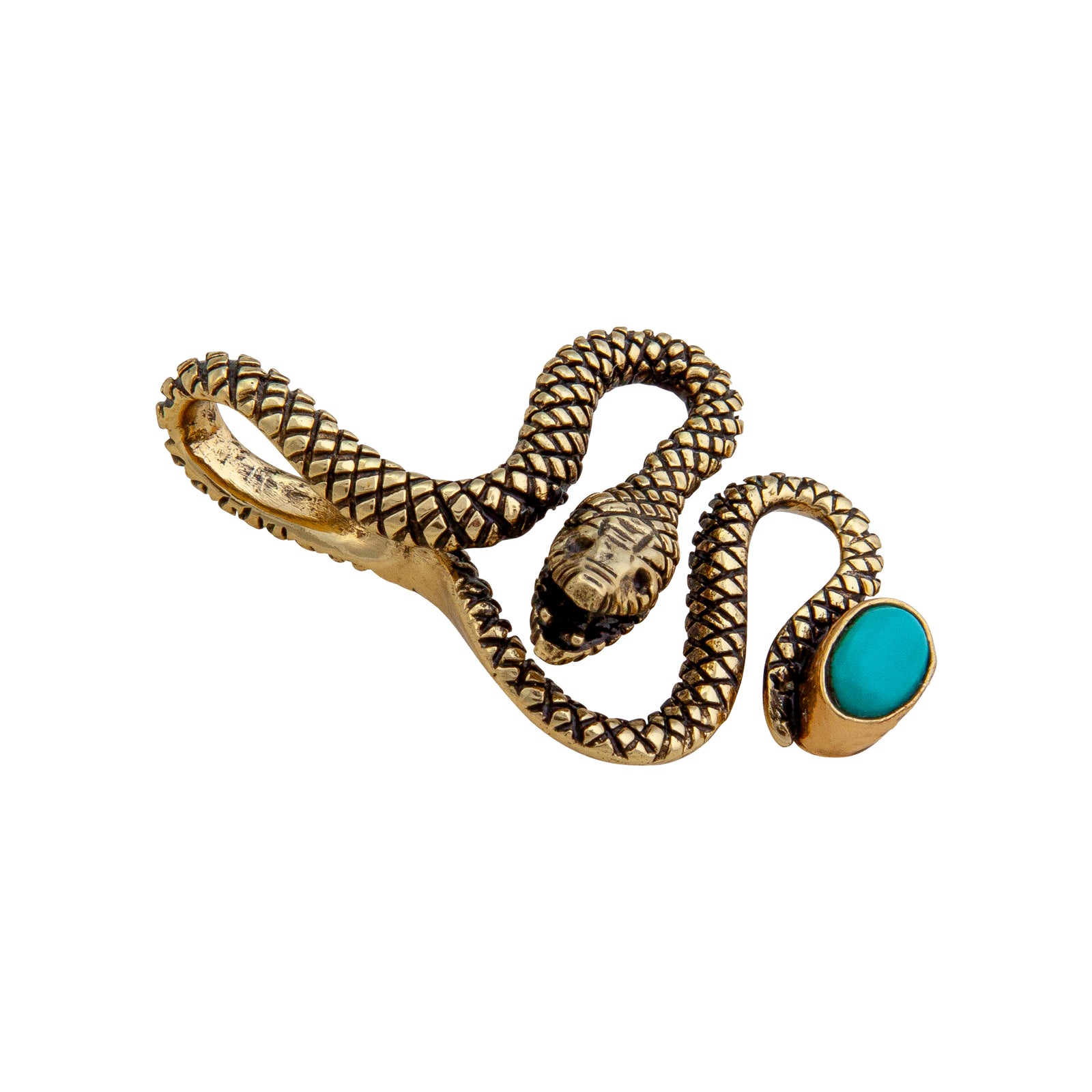 Alchemia Turquoise Snake Pendant | Charles Albert Jewelry