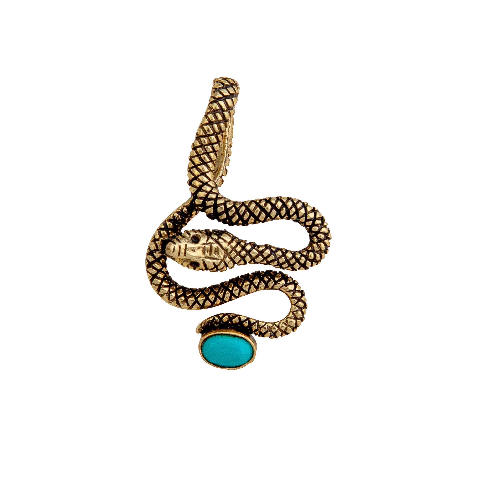 Alchemia Turquoise Snake Pendant | Charles Albert Jewelry