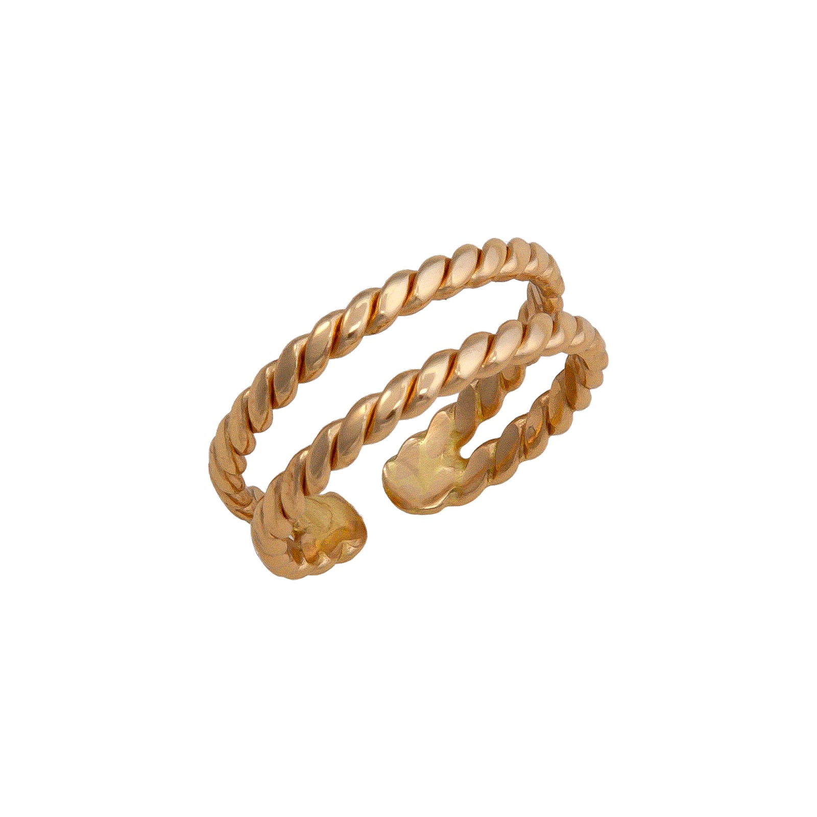 Alchemia Twisted Adjustable Cuff Ring | Charles Albert Jewelry