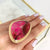 Alchemia XL Pink Jasper Adjustable Ring with Detailed Edge - Style #14 | Charles Albert Jewelry