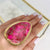 Alchemia XL Pink Jasper Adjustable Ring with Detailed Edge - Style #2 | Charles Albert Jewelry