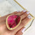 Alchemia XL Pink Jasper Adjustable Ring with Detailed Edge - Style #4 | Charles Albert Jewelry