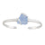 Carolina Blue Pompano Beach Glass Mini Cuff | Charles Albert Jewelry