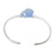 Carolina Blue Pompano Beach Glass Mini Cuff | Charles Albert Jewelry