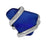 Cobalt Blue Pompano Beach Glass Freeform Ring | Charles Albert Jewelry