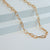 Gold Tone Base Metal Paperclip Chain with Lobster Claw Clasp | Charles Albert Jewelry