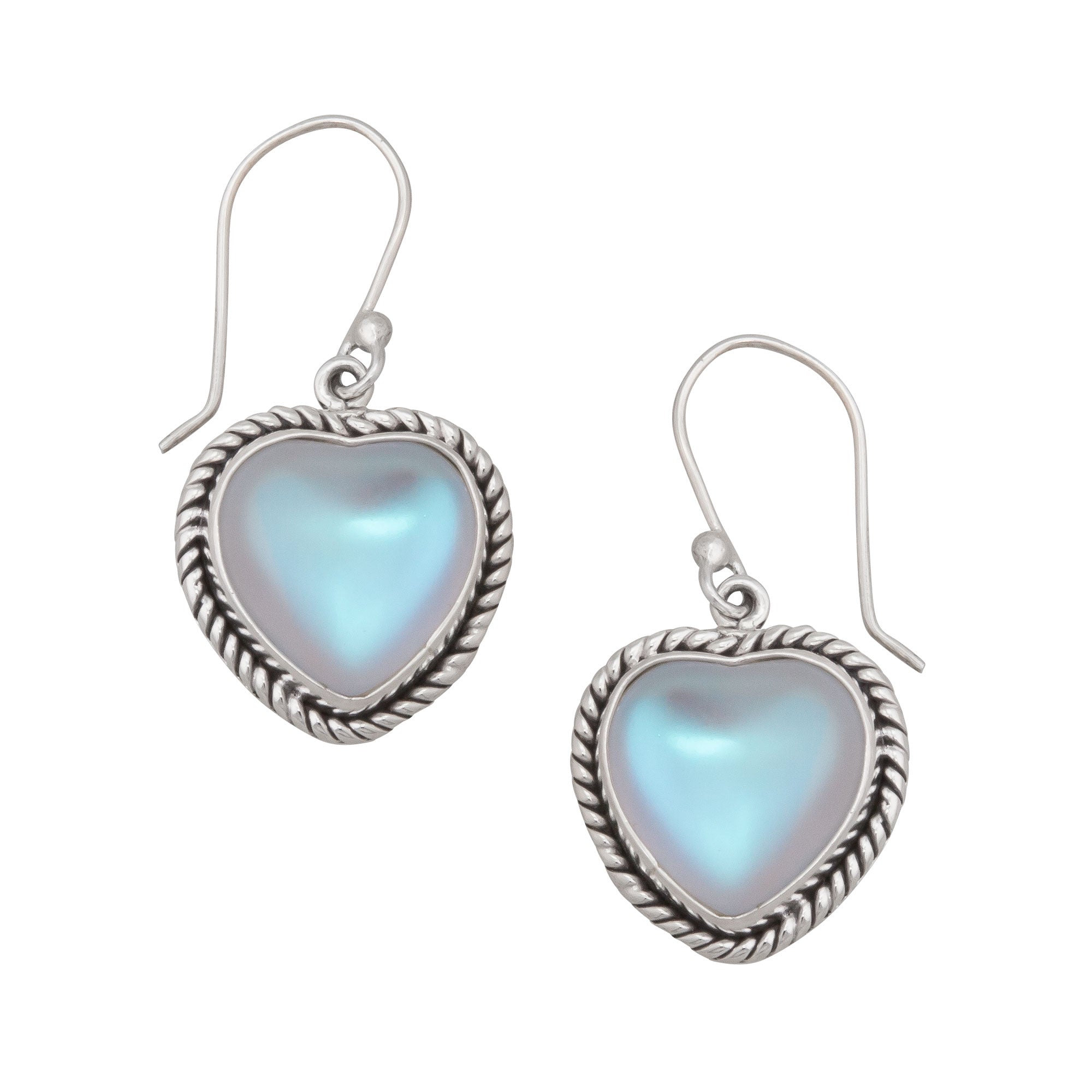 Heartthrob Sterling Silver Luminite Rope Earrings | Charles Albert Jewelry