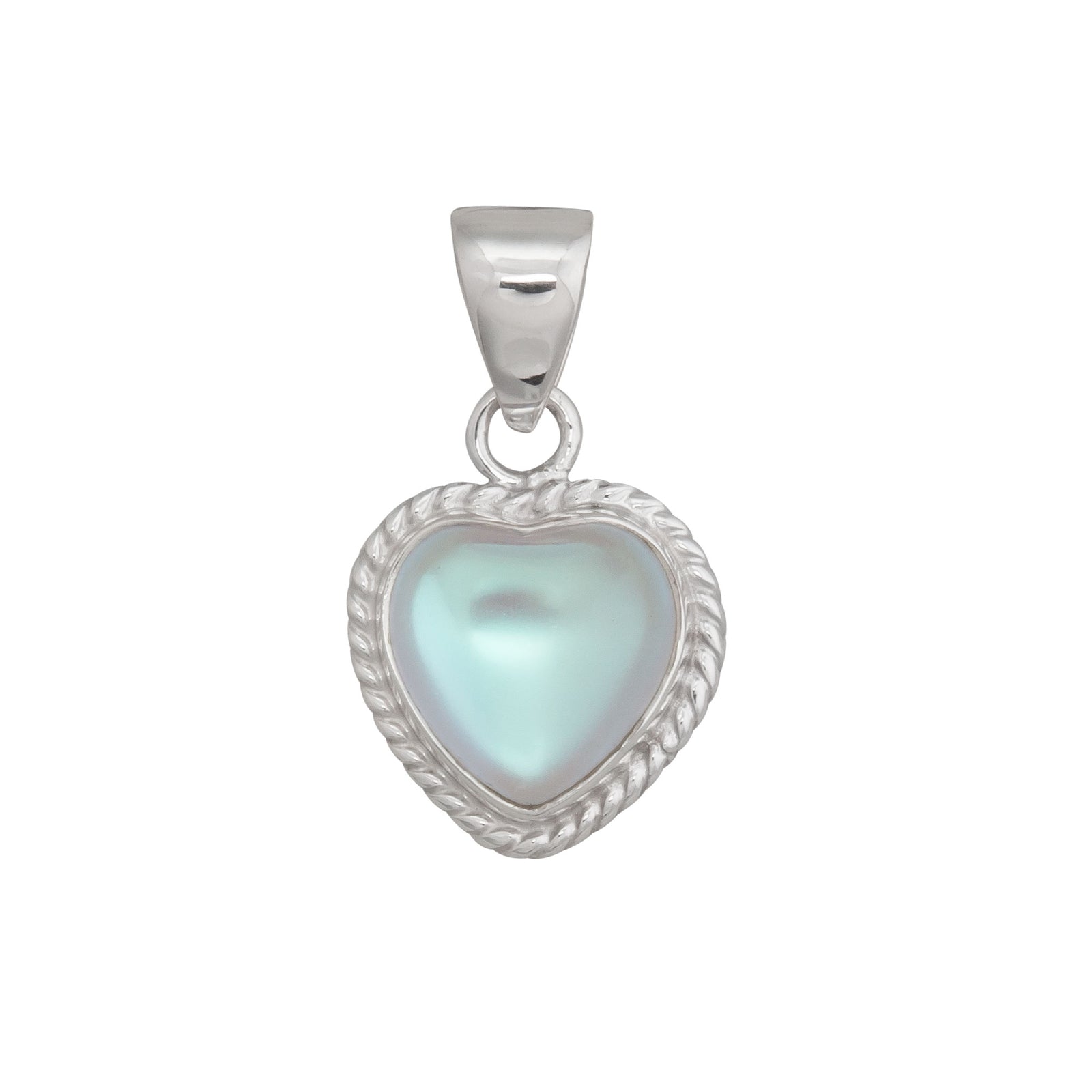 Heartthrob Sterling Silver Petite Luminite Rope Pendant | Charles Albert Jewelry