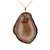 Larger Sterling Silver Brown/Nude Agate Slice Pendant - Style #1 | Charles Albert Jewelry