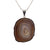 Larger Sterling Silver Brown/Nude Agate Slice Pendant - Style #9 | Charles Albert Jewelry