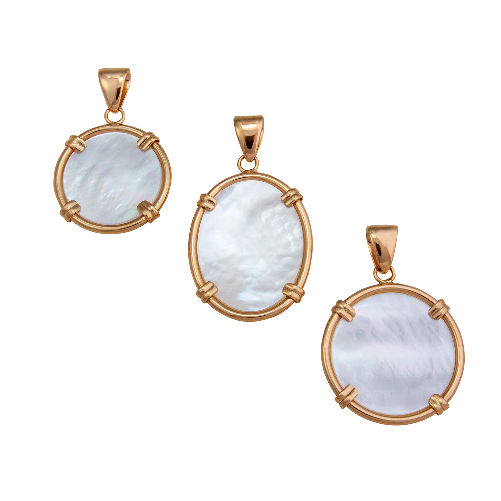 Alchemia Mother of Pearl Prong Pendant | Charles Albert Jewelry