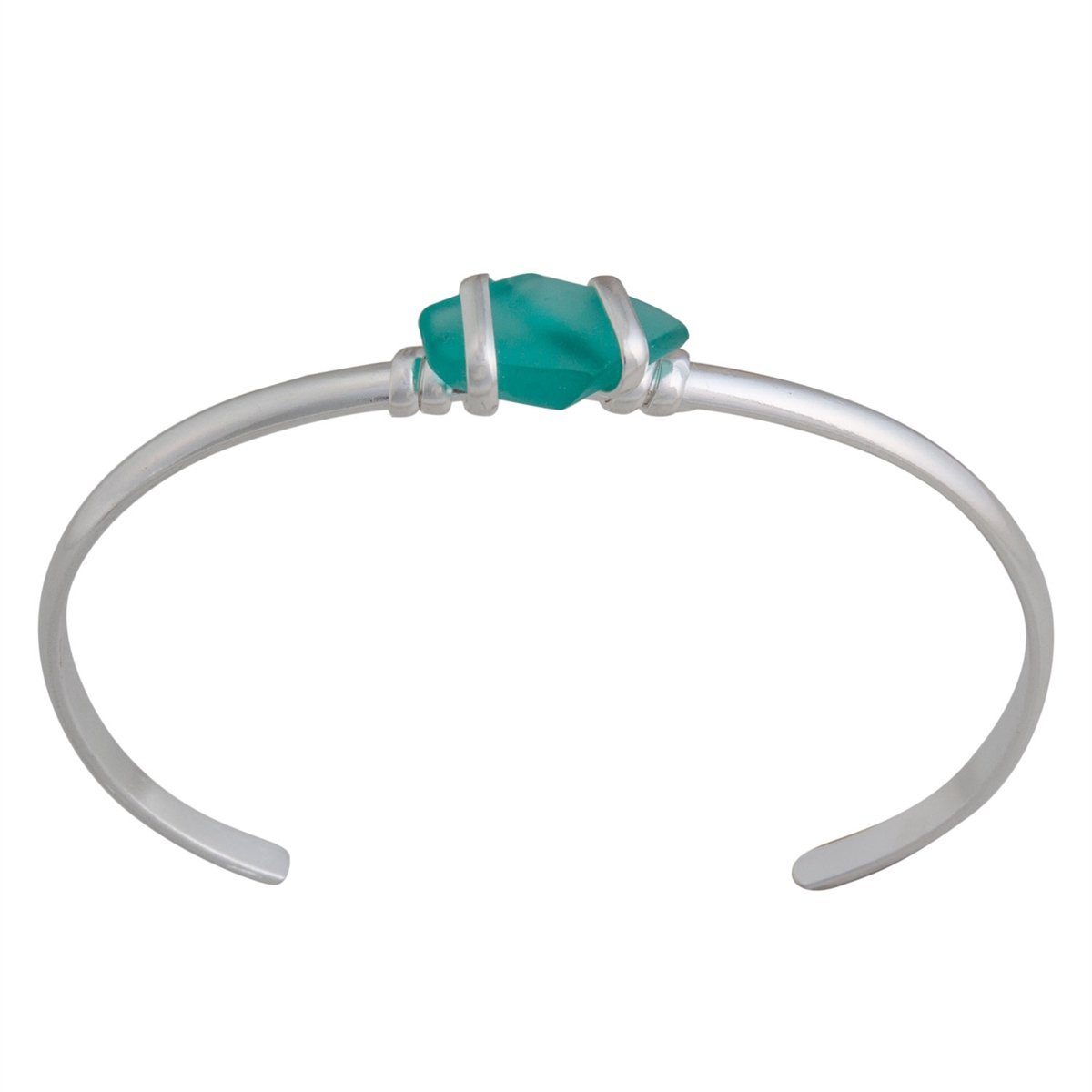 Mint Pompano Beach Glass Mini Cuff | Charles Albert Jewelry