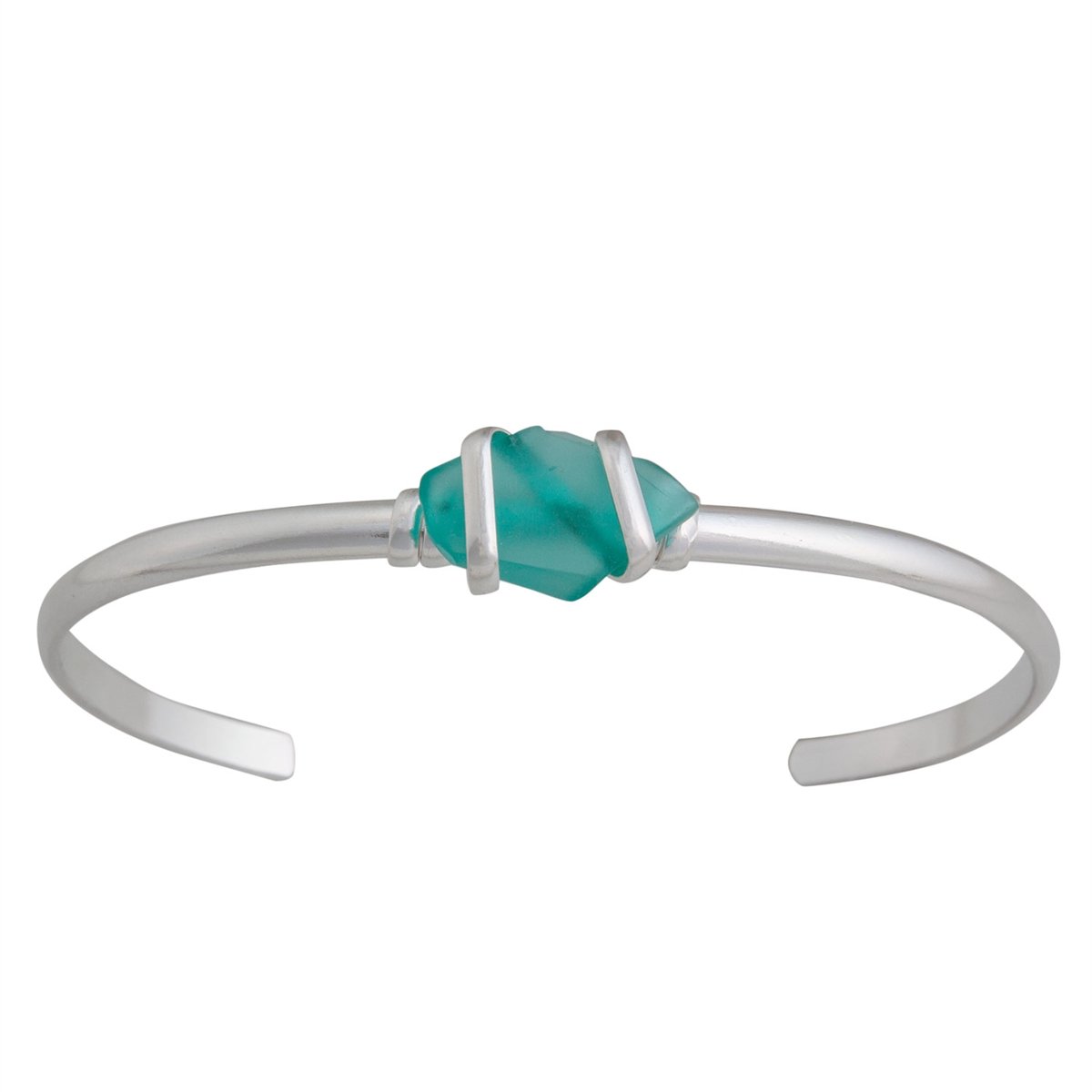 Mint Pompano Beach Glass Mini Cuff | Charles Albert Jewelry