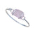 Pink Pompano Beach Glass Bangle with Latch | Charles Albert Jewelry