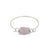 Pink Pompano Beach Glass Bangle with Latch | Charles Albert Jewelry