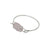 Pink Pompano Beach Glass Bangle with Latch | Charles Albert Jewelry