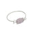 Pink Pompano Beach Glass Bangle with Latch | Charles Albert Jewelry