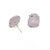 Pink Pompano Beach Glass Freeform Post Earrings | Charles Albert Jewelry