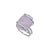 Pink Pompano Beach Glass Freeform Ring | Charles Albert Jewelry