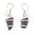 Purple Pompano Beach Glass Freeform Drop Earrings | Charles Albert Jewelry