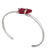 Red Pompano Beach Glass Mini Cuff | Charles Albert Jewelry 