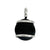 Silver Plated Glass Beaded Pendant - Black | Charles Albert Jewelry