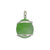 Silver Plated Glass Beaded Pendant - Green | Charles Albert Jewelry