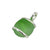 Silver Plated Glass Beaded Pendant - Green | Charles Albert Jewelry