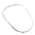 Silver Plated Oval Hammered Closed Back Neckwire | Charles Albert Jewelry