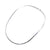 Silver Plated Oval Hammered Closed Back Neckwire | Charles Albert Jewelry