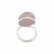 Silver Plated Pink Frosted Glass Ring | Charles Albert Jewelry