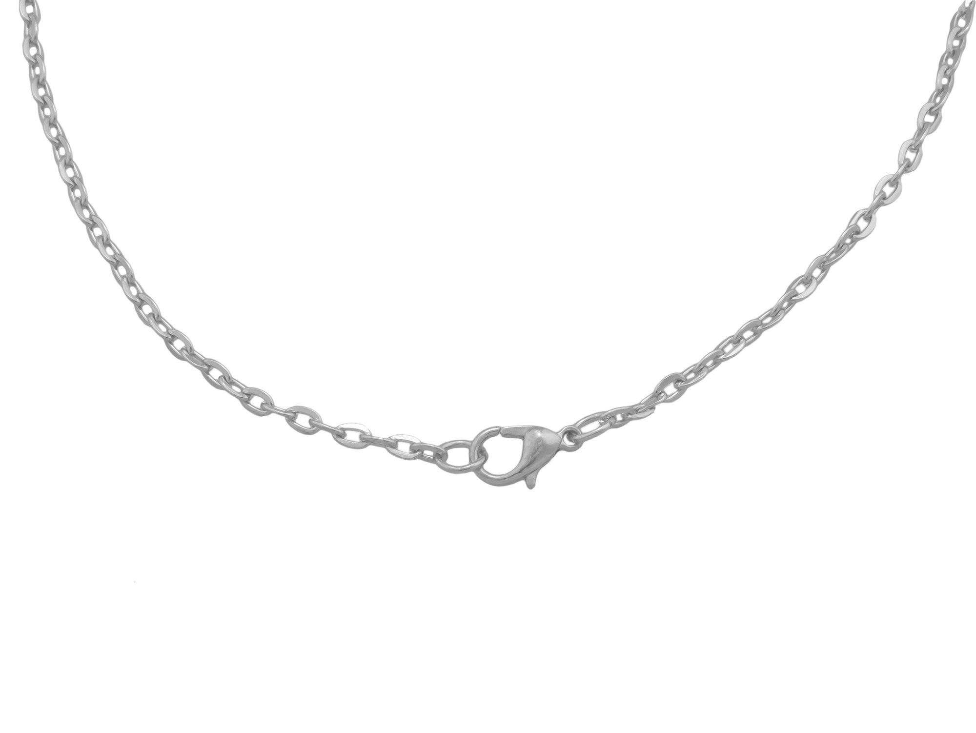 Silver Tone Flat Oval Base Metal Chain | Charles Albert Jewelry