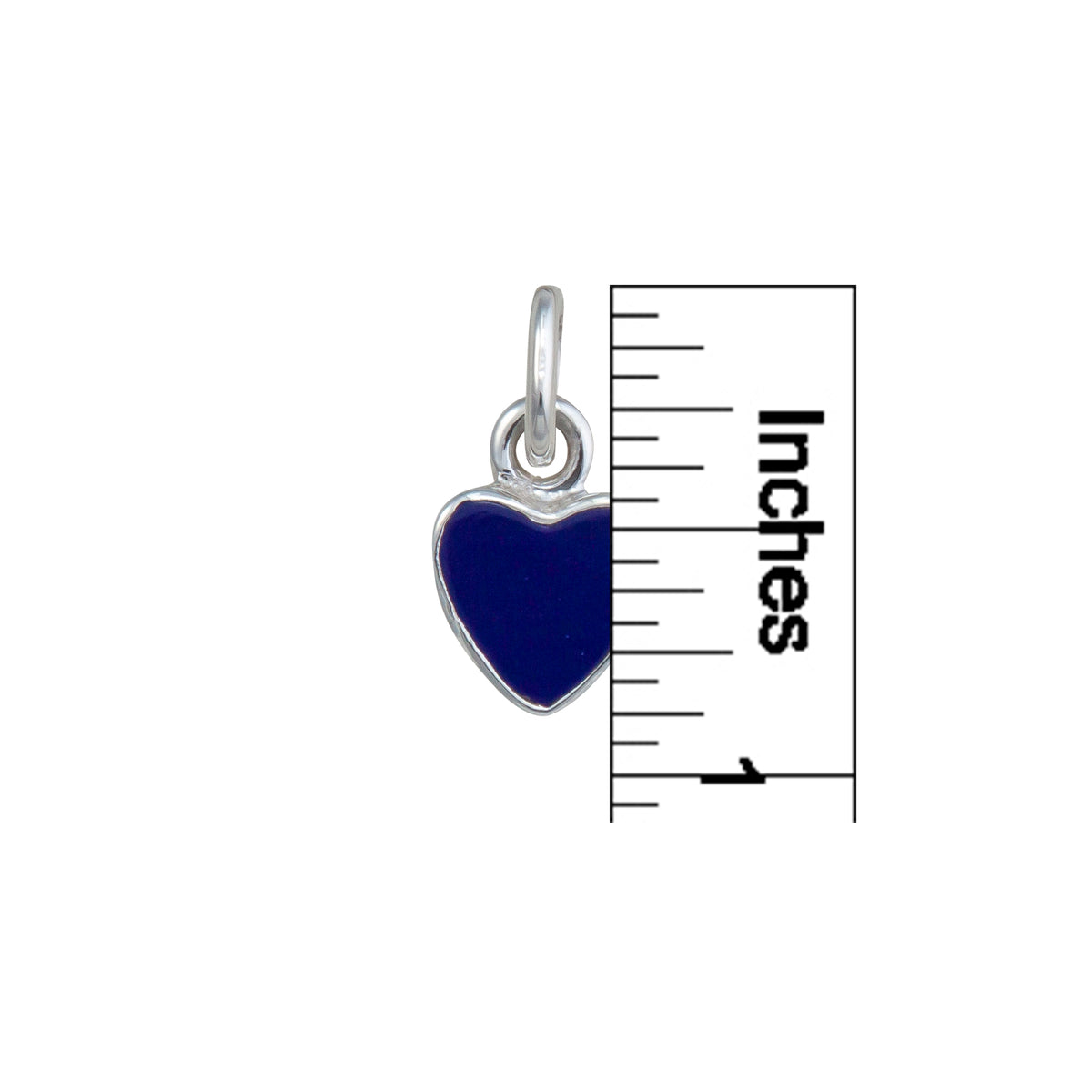 Sterling Silver Lapis Lazuli Heart Charm Pendant | Charles Albert Jewelry