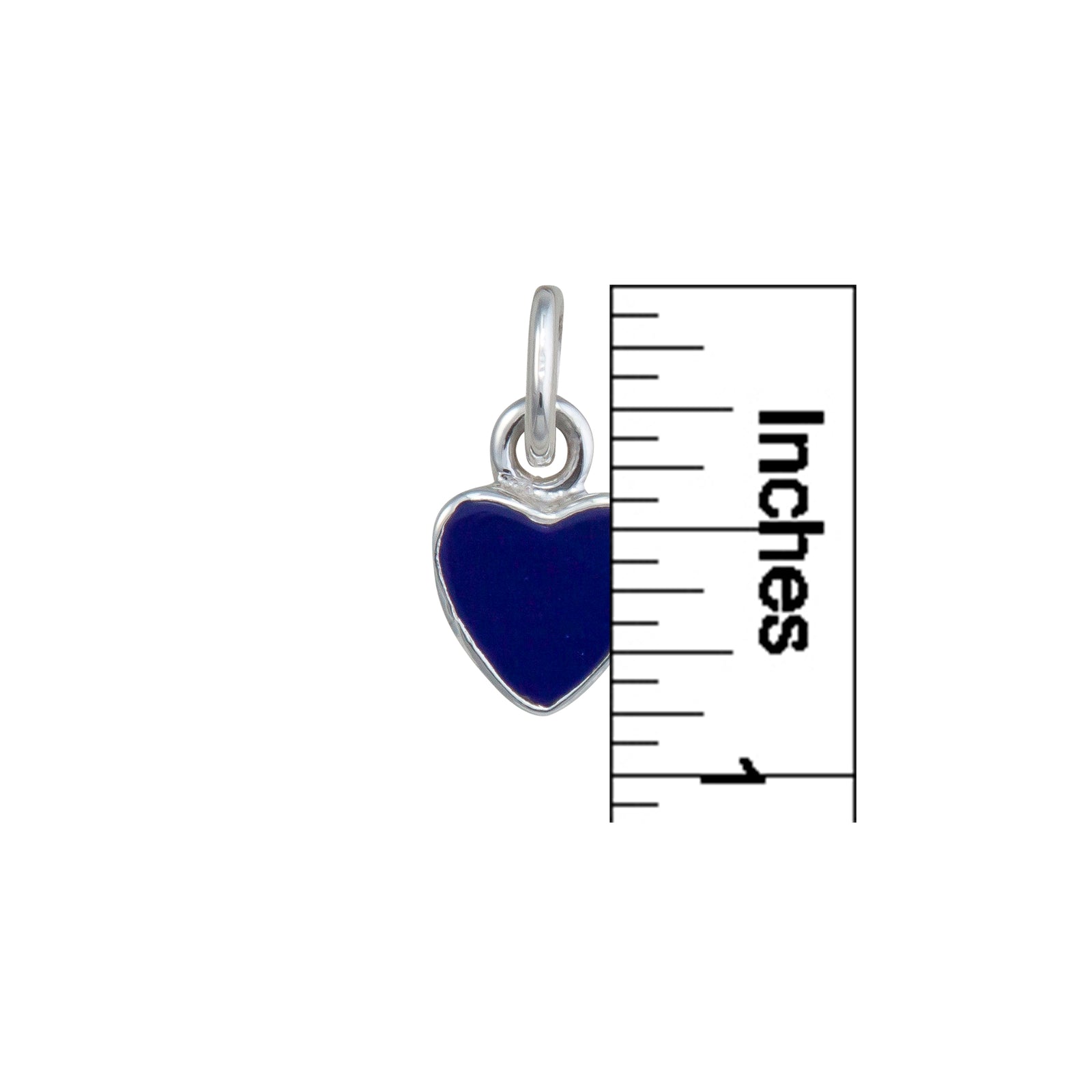 Sterling Silver Lapis Lazuli Heart Charm Pendant | Charles Albert Jewelry
