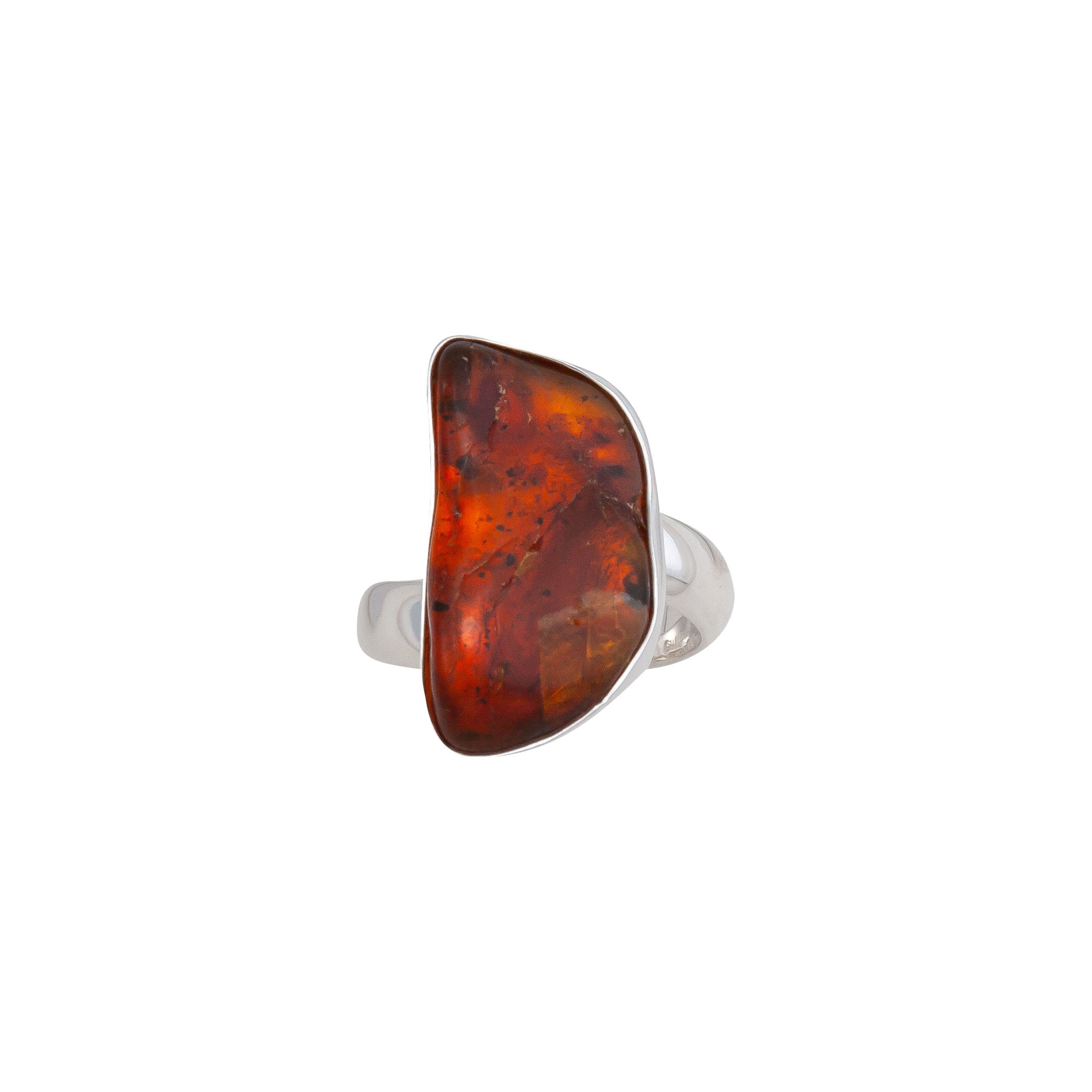 Sterling Silver Amber Adjustable Ring | Charles Albert Jewelry