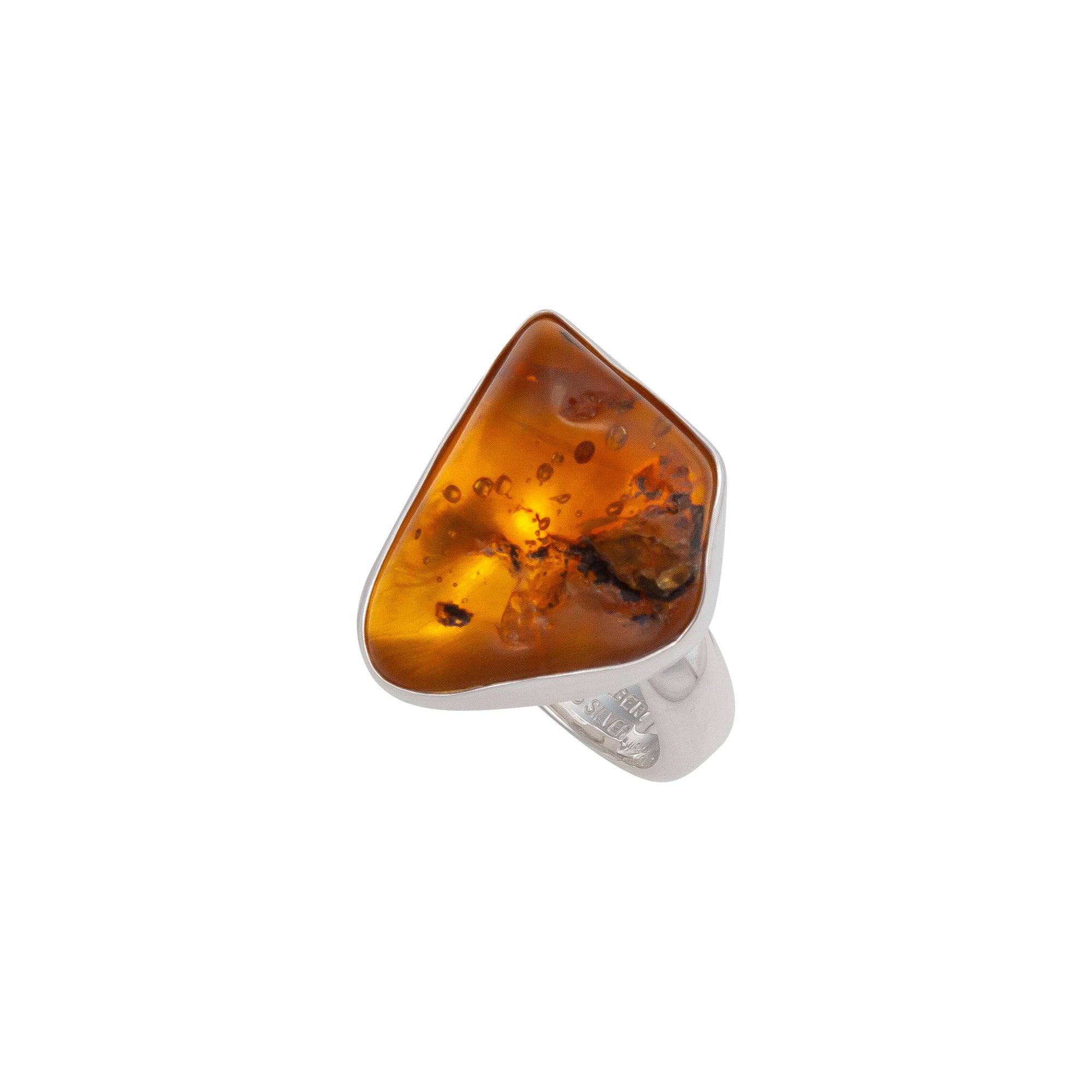 Sterling Silver Amber Adjustable Ring | Charles Albert Jewelry