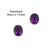 Sterling Silver Amethyst Post Earrings | Charles Albert Jewelry